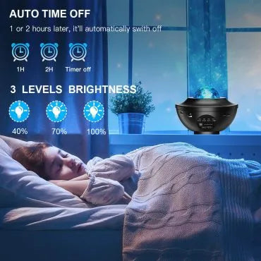 Galaxy Bluetooth Speaker Projector Lamp
